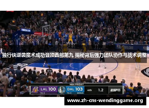独行侠逆袭魔术成功登顶西部第九 揭秘背后强力团队协作与战术调整