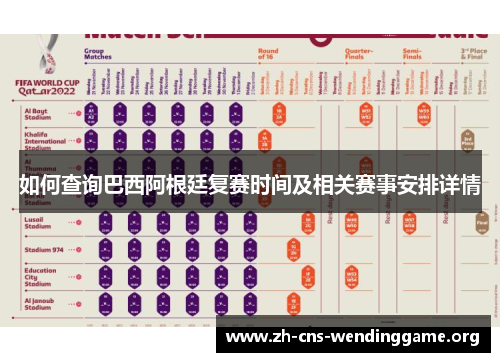 如何查询巴西阿根廷复赛时间及相关赛事安排详情